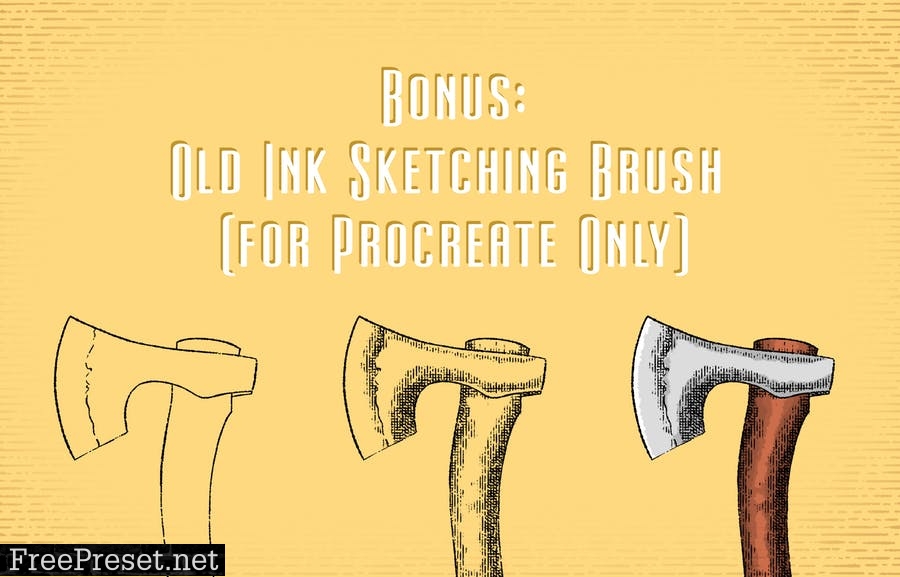 Vintage Engrave Pattern for Ps, Ai and Procreate