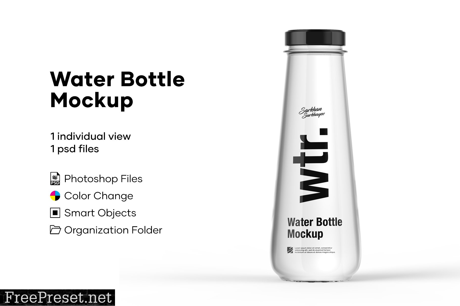 Water Bottle Mockup 5276738