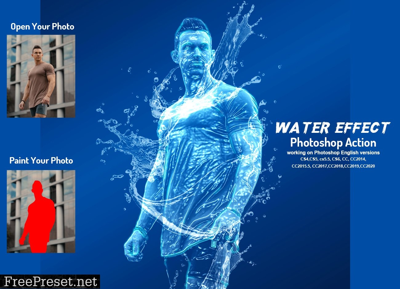 Water Effect Photoshop Action 6379909