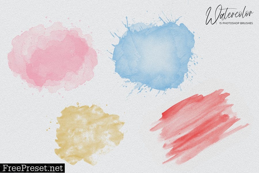 Watercolor Photoshop Brushes NHDCCG2