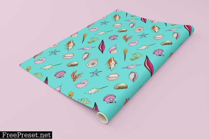 Wrapping Paper Roll Mockup TL8RAYL