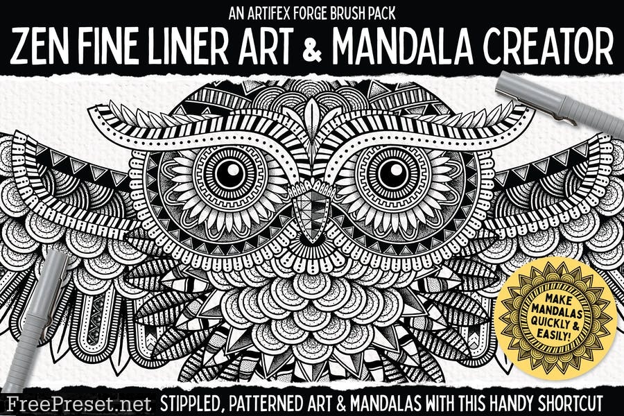 Zen Fine Liner Art & Mandala Creator GTMRYUW