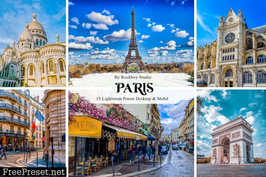 15 Paris Lightroom Presets