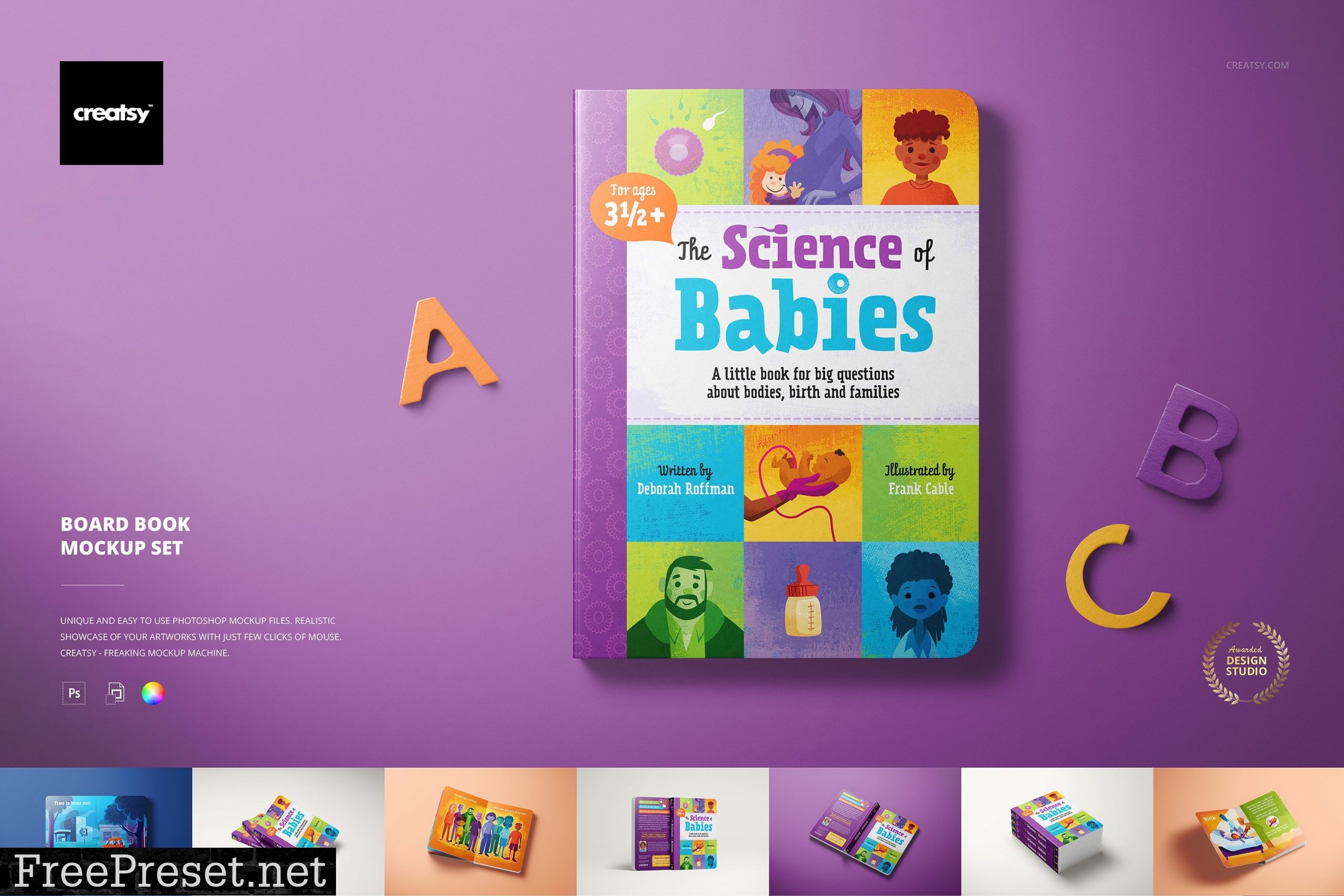 Board Book Mockup Set 6425964