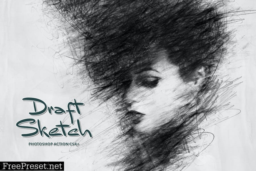 Draft Sketch CS4+ Photoshop Action