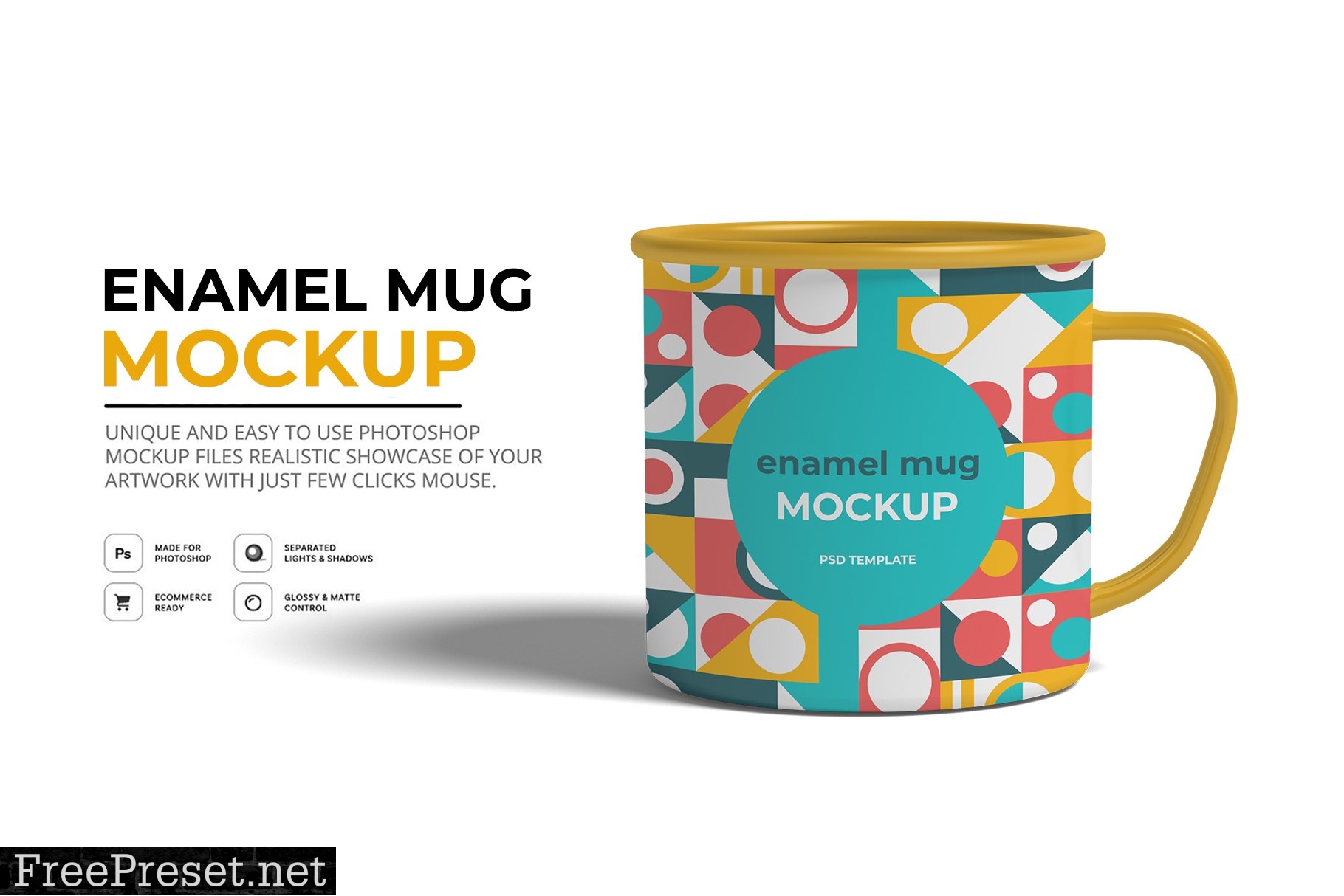 Enamel Mug Mockup 6429061