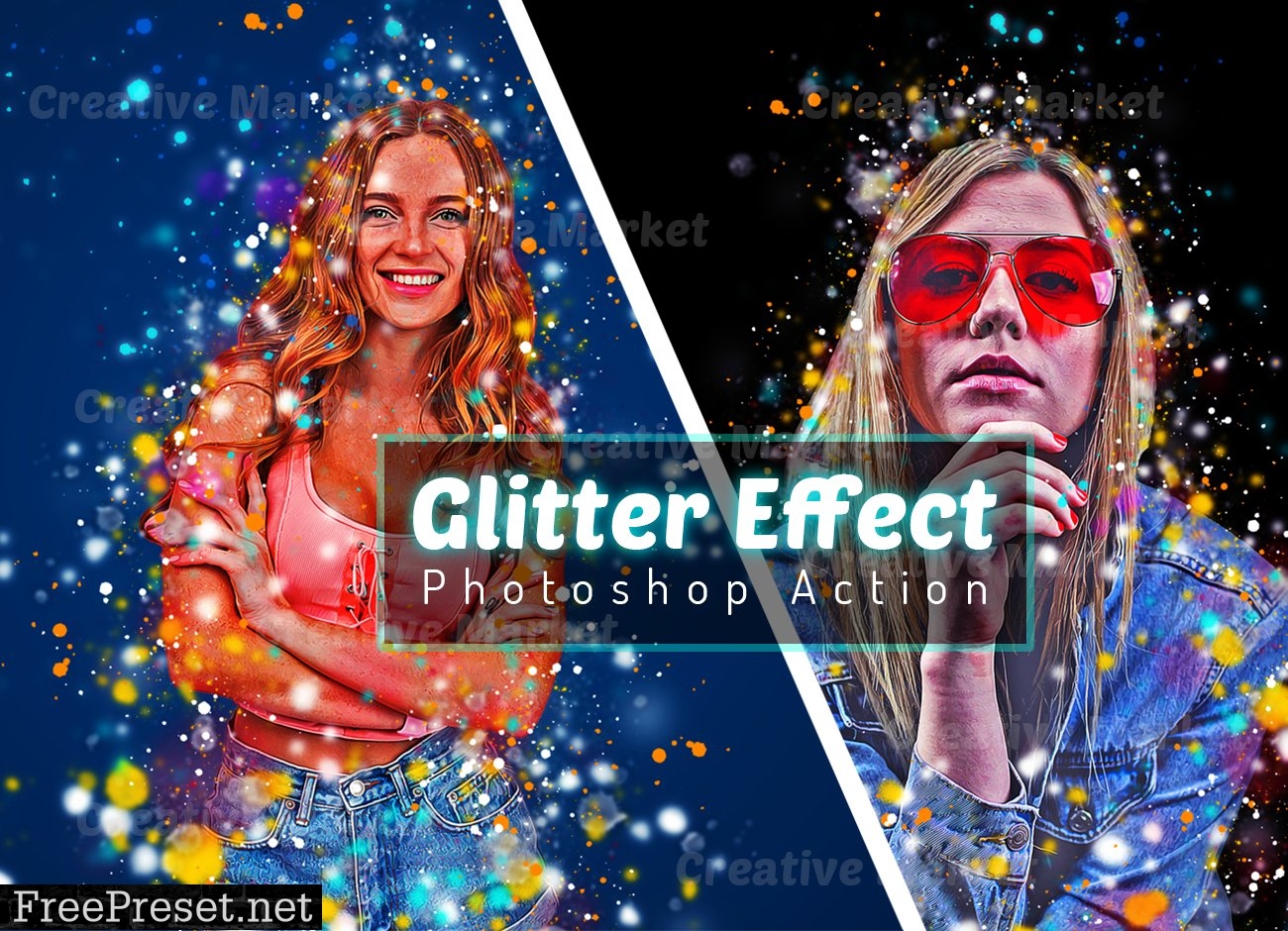 Glitter Effect Photoshop Action 6493383