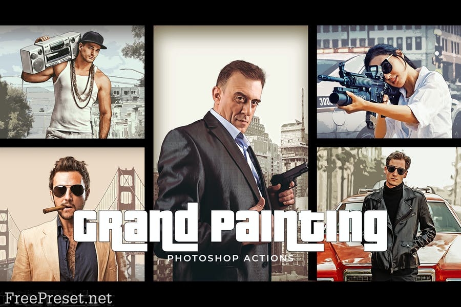 Grand Painting Photoshop Actions