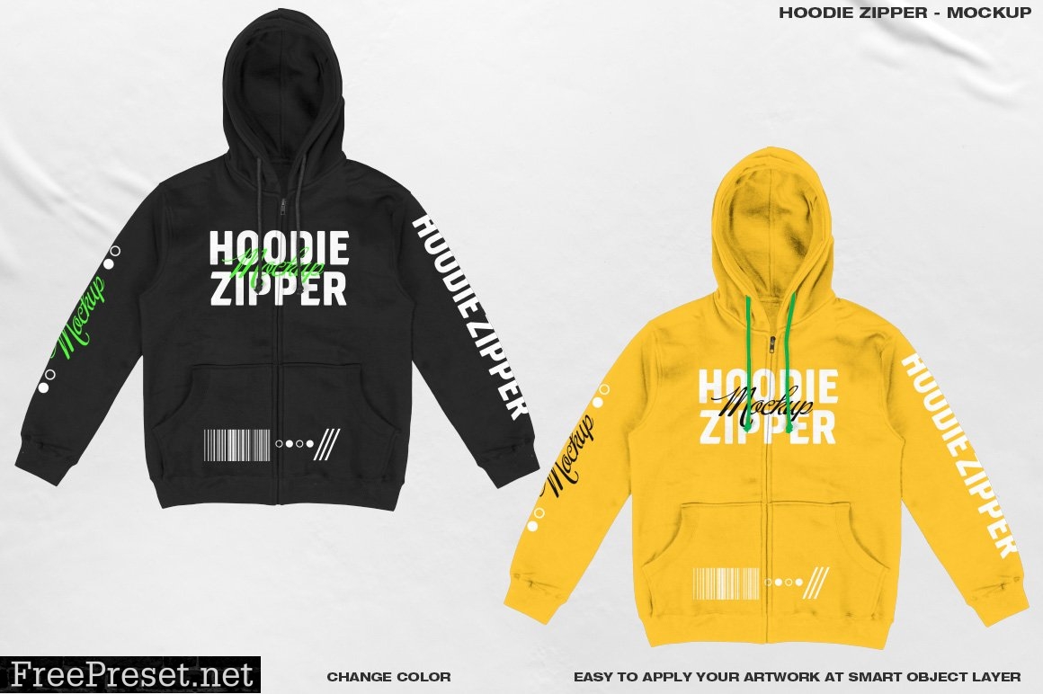 Hoodie Zipper - Mockup 6414614