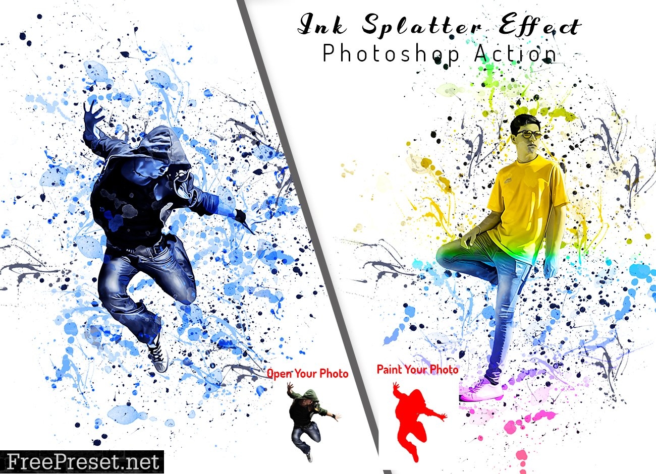 Ink Splatter Effect PS Action 6347090
