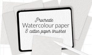 Procreate watercolor cotton paper