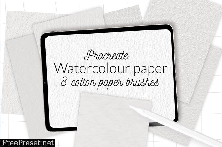 Procreate watercolor cotton paper