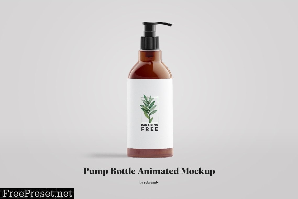 Pump Bottle Animated Mockup 6385911