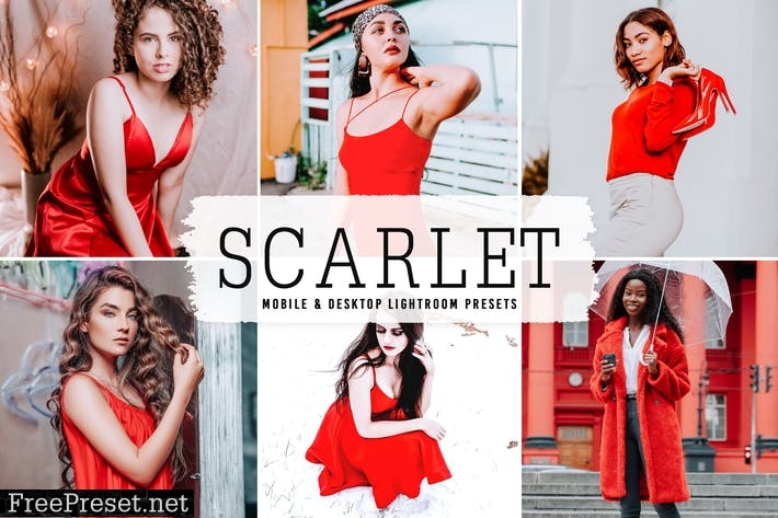 Scarlet Mobile & Desktop Lightroom Presets