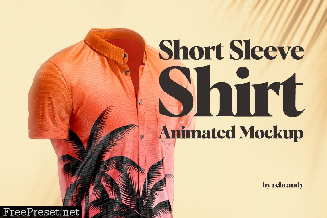 Short Sleeve Shirt Animated Mockup 6345916