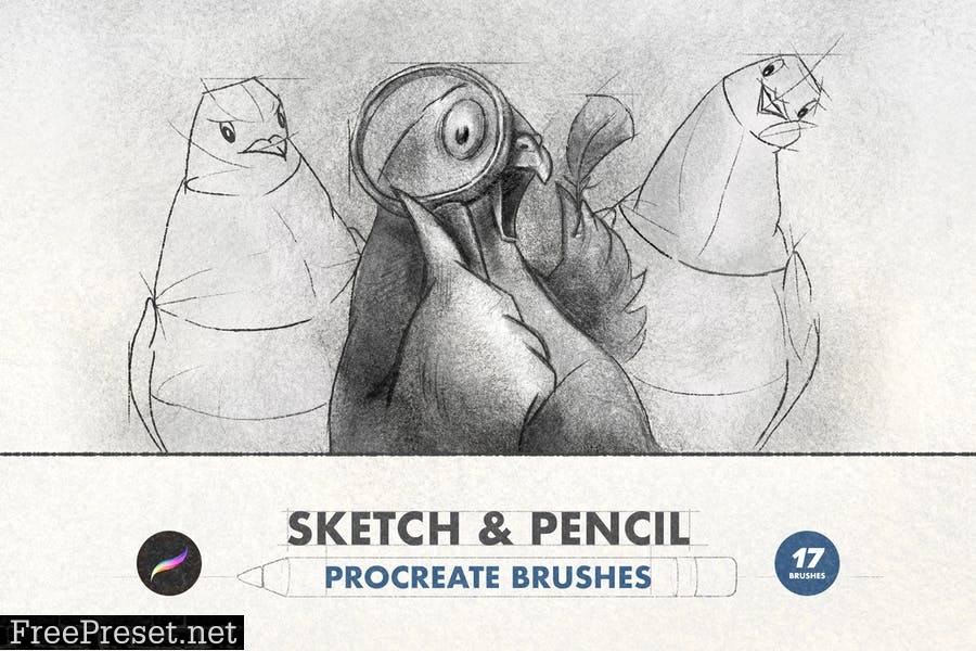 Sketch & Pencil Procreate Brushes
