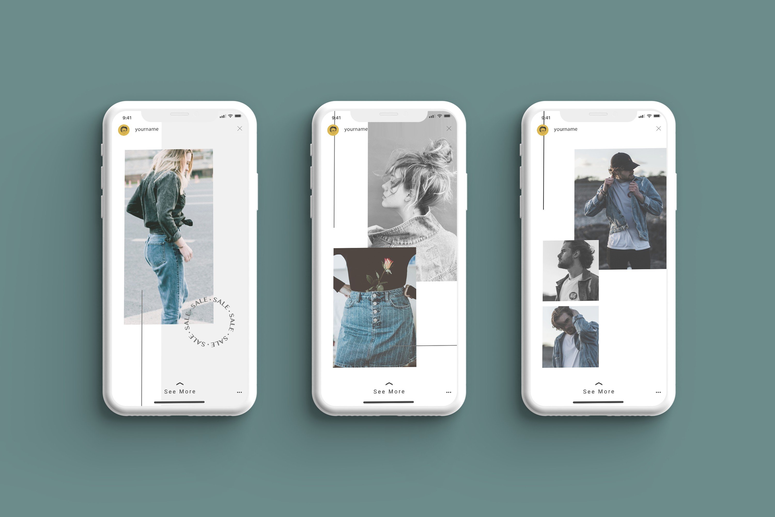 White Iphone Mockup + InstaStory UI 5825026