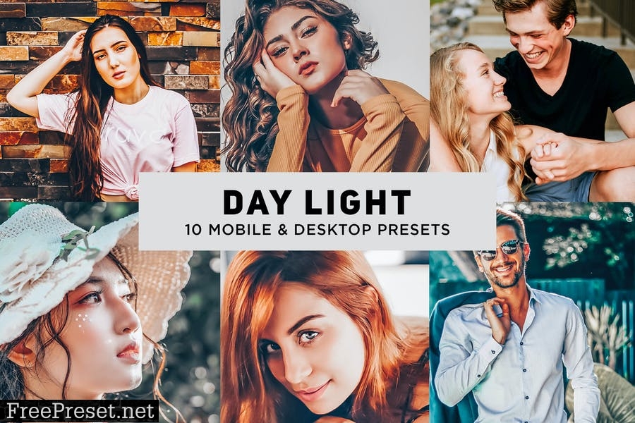 10 Lightroom Desktop and Mobile Presets Day Light