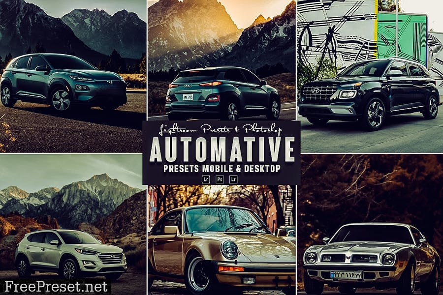 Automative Photoshop Action & Lightrom Presets