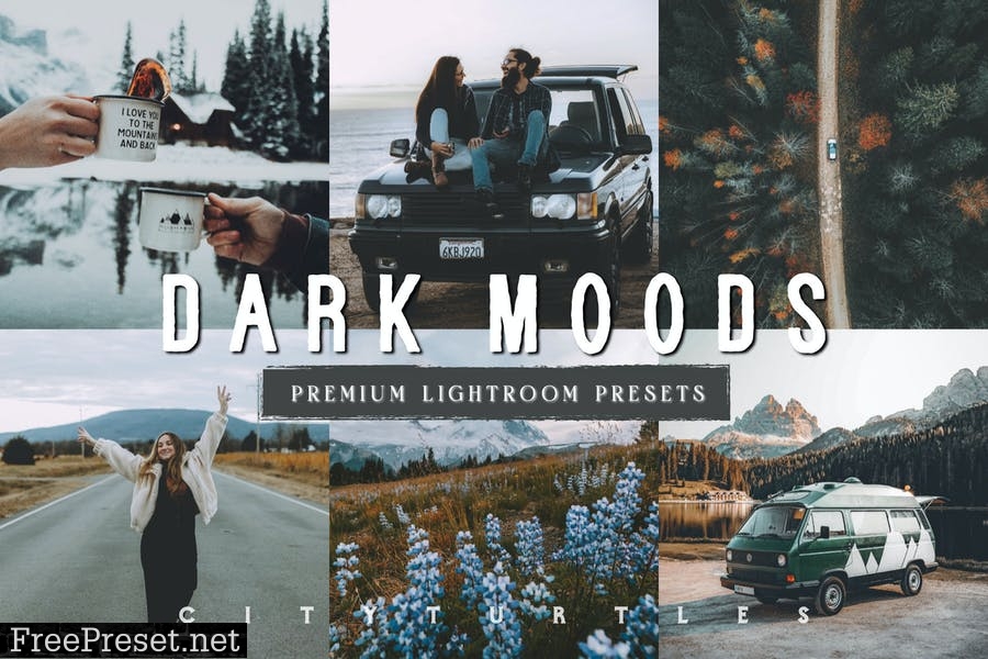 DARK MOODS Soft Matte VSCO Film Lightroom Presets