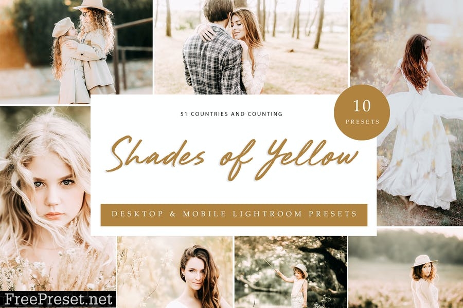 Lightroom Presets - Shades of Yellow