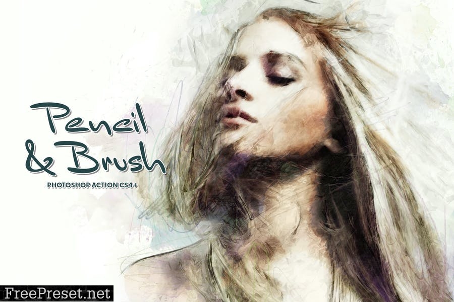 Pencil & Brush CS4+ Photoshop Action