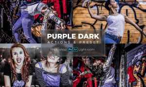Preset & Action - Cinematic Purple Dark