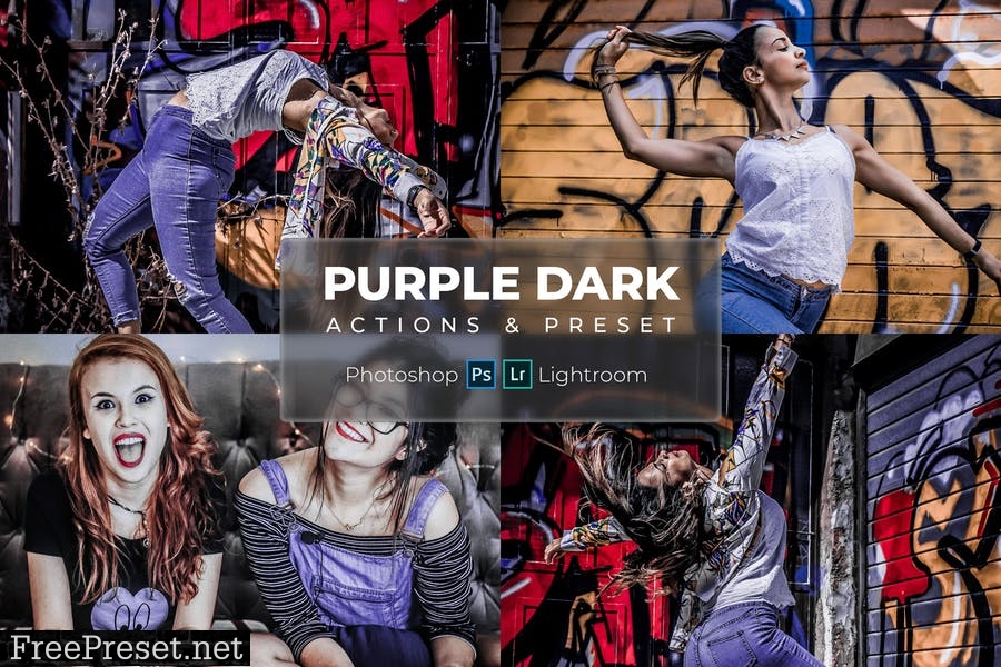 Preset & Action - Cinematic Purple Dark