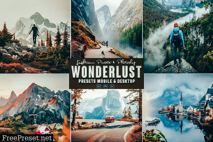 Wonderlust Photoshop Action & Lightrom Presets