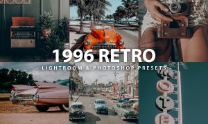 6 Retro 1996 Lightroom and Photoshop Presets