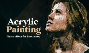 Acrylic Painting Photo Effect for Photoshop