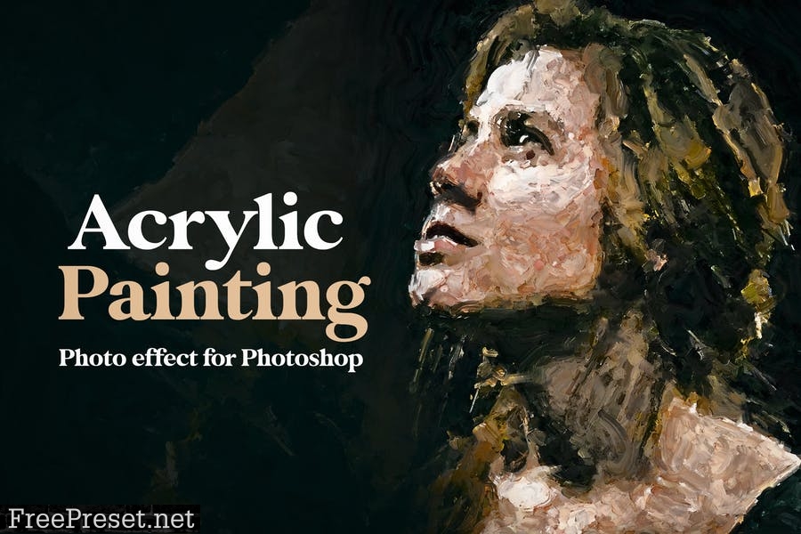 Acrylic Painting Photo Effect for Photoshop