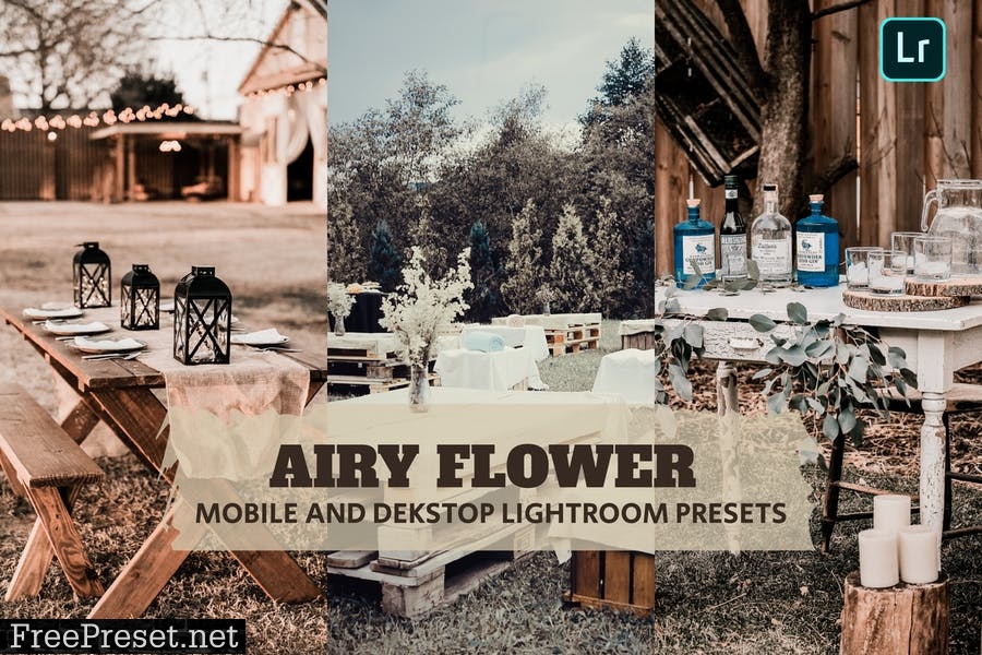 Airy Flower Lightroom Presets Dekstop and Mobile