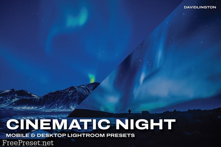 Cinematic Night Lightroom Presets & LUTs