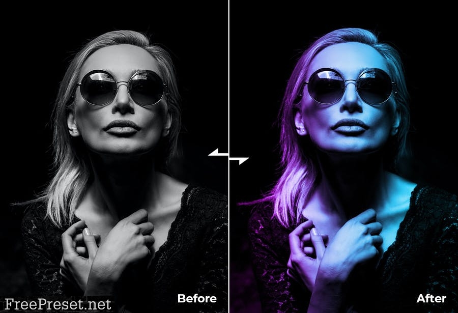 Dual Lighting - Photoshop Action