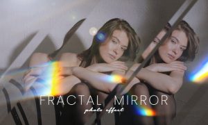 Fractal mirror burn photo effect