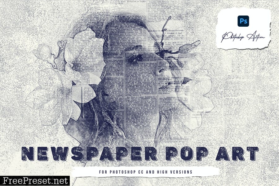 Newspaper Pop Art Effect Action