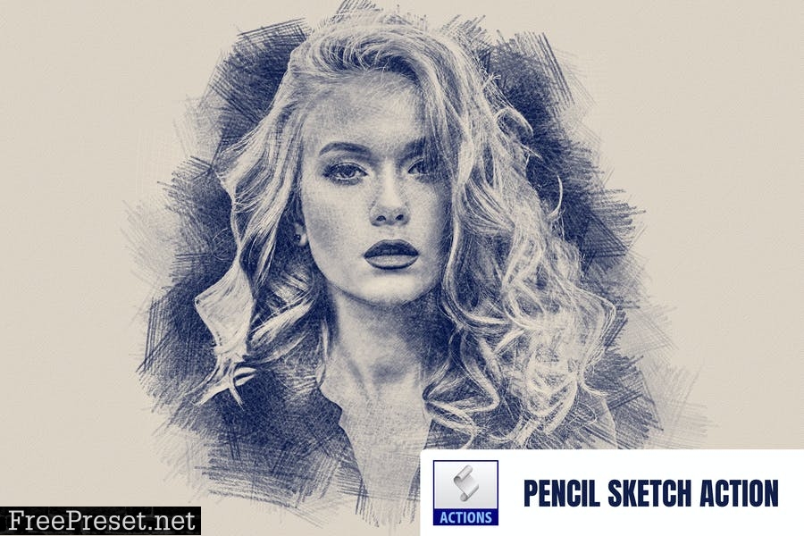 Pencil Sketch Photoshop Action PBJE4V3