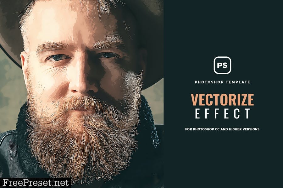 Portrait Vectorize Effect