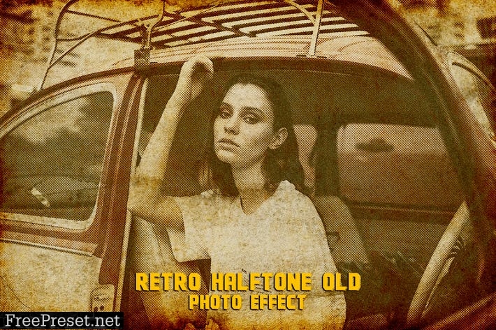 Retro Halftone Photo effect