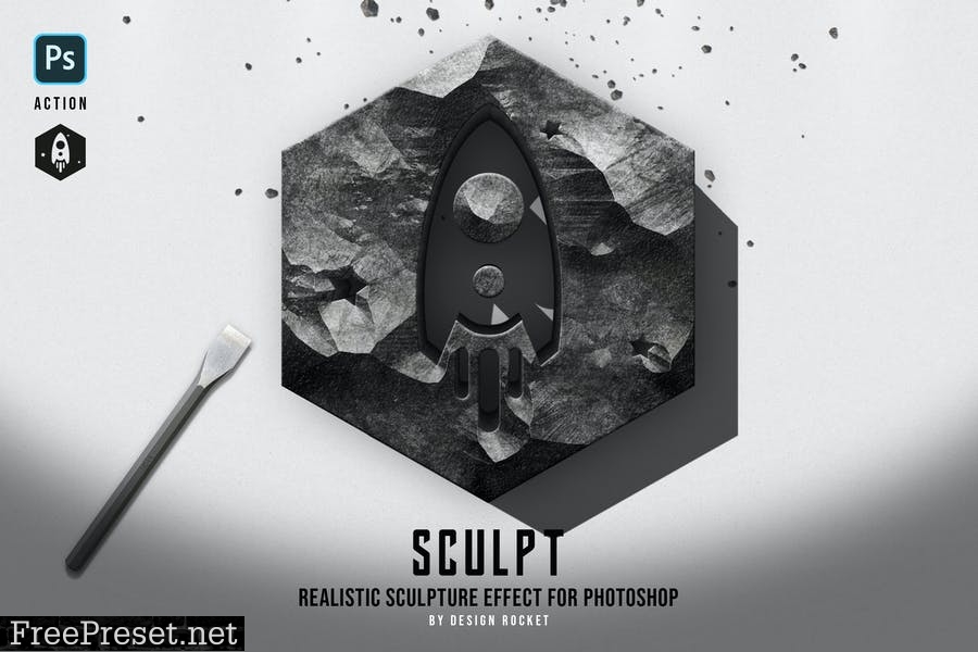 Sculpt Action For Photoshop