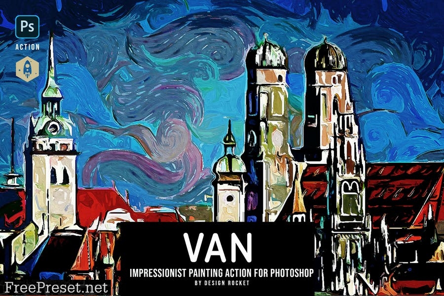 VAN - Impressionist Painting Action For Photoshop