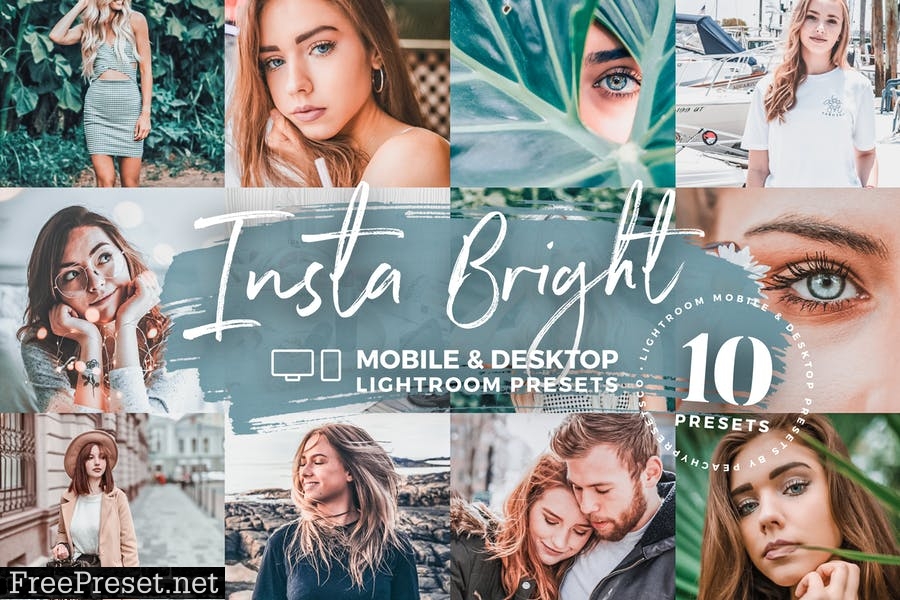 10 Insta Bright Lightroom Mobile Desktop Presets