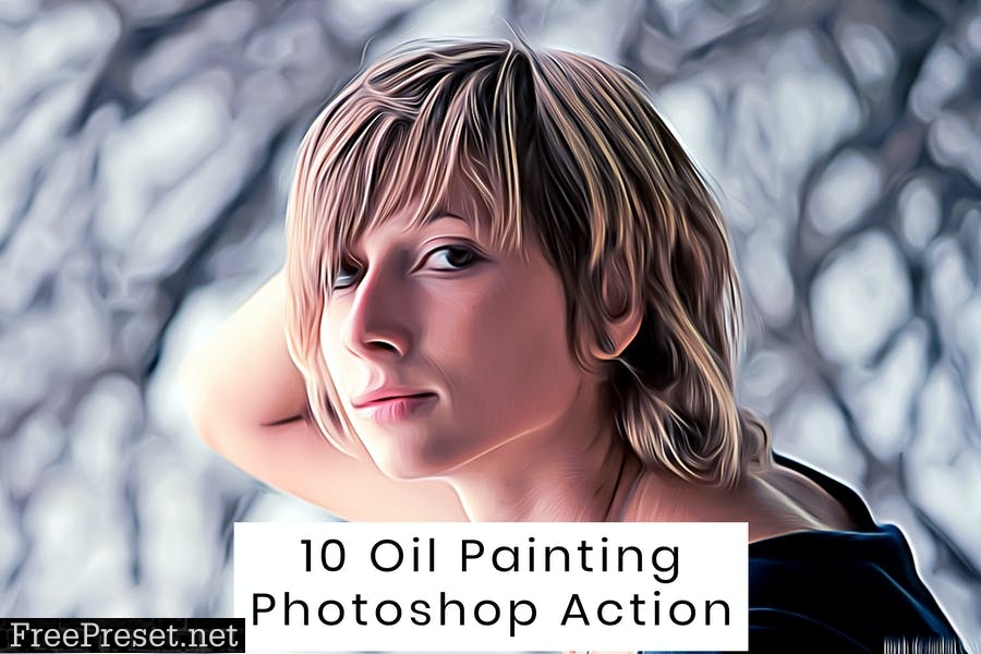 10 Oil Painting Photoshop Action