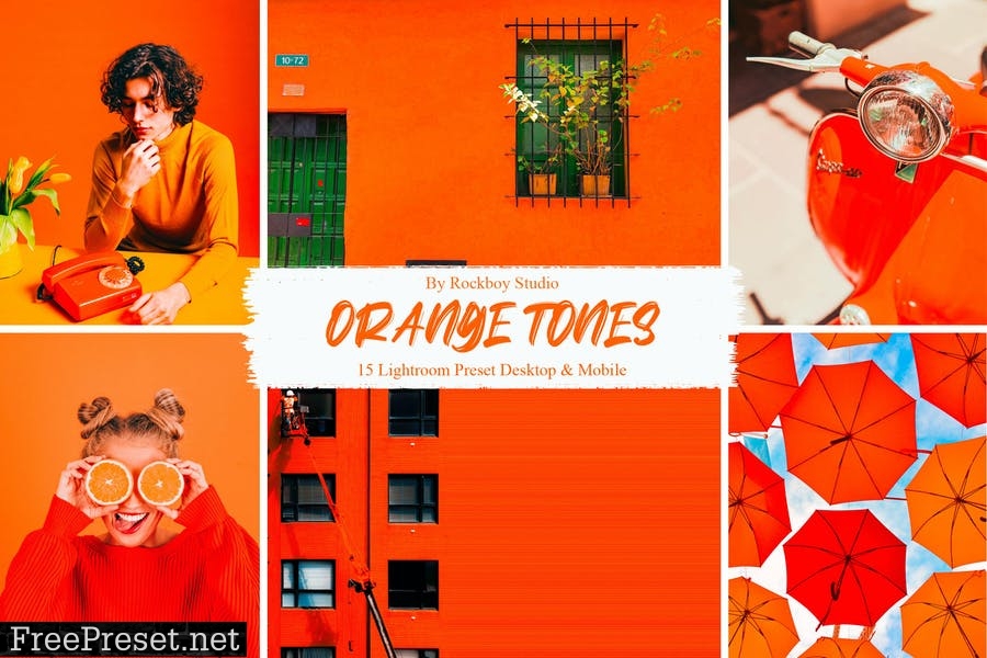 15 Orange Tones Lightroom Presets