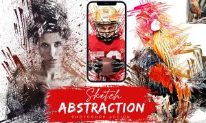 Abstraction Sketch Photoshop Action