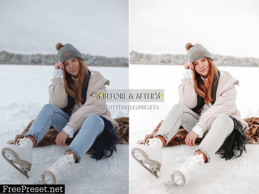 Bright Clean WINTER WHITES Holiday Lightroom Preset