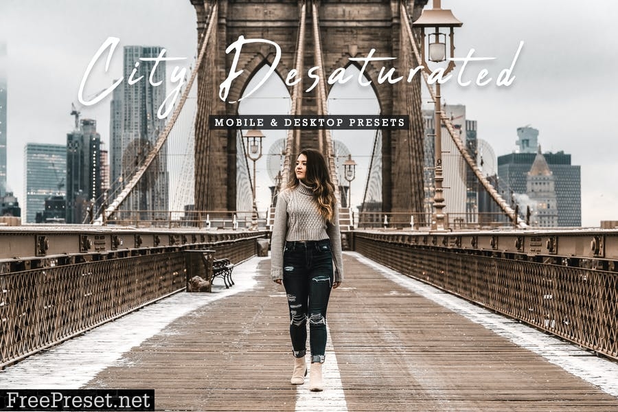 City Desaturated Mobile & Desktop Lightroom Preset