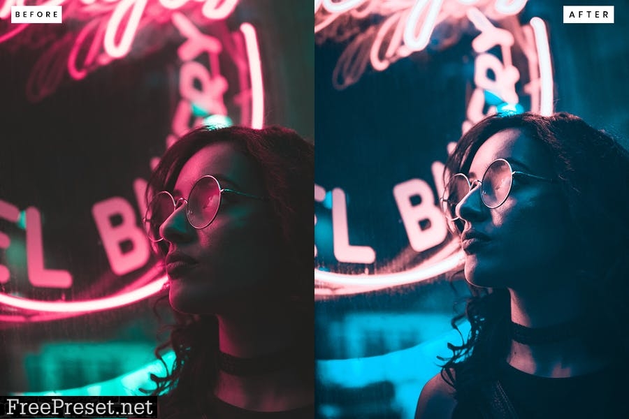 Cyberpunk Color Grade Lightroom Presets