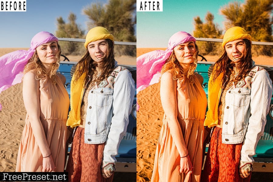 Desert Portrait Action Photoshop & Lightrom Preset